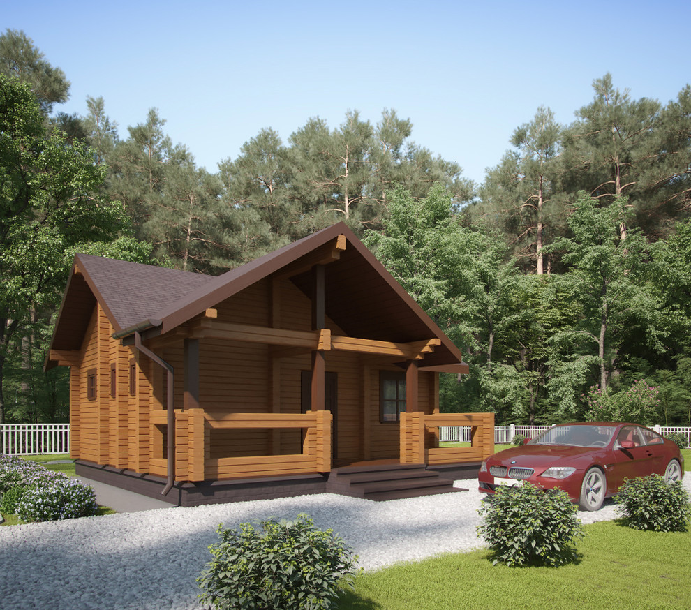 Обложка проекта: Баня из профилированного бруса "Икша"