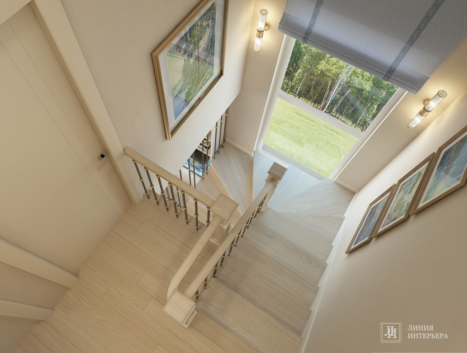 Лестница с окном