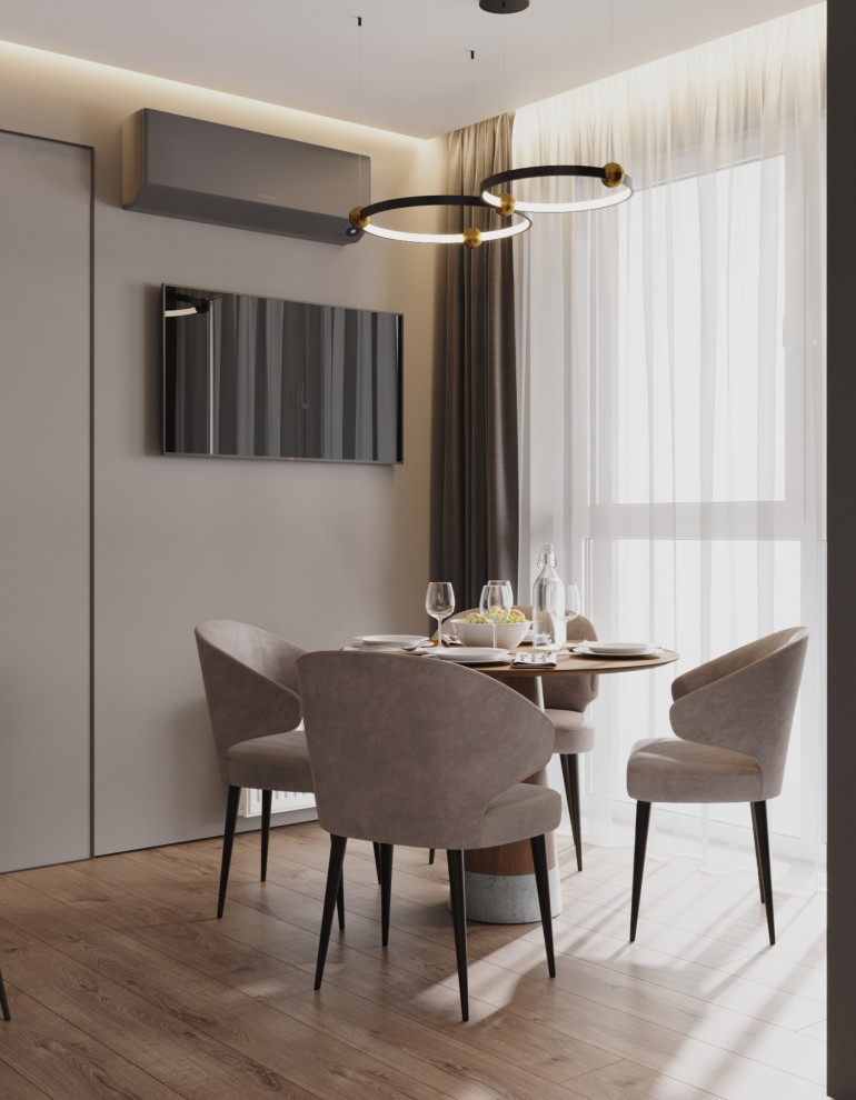 Кухня-гостиная в ЖК НОВИН г.Сургут