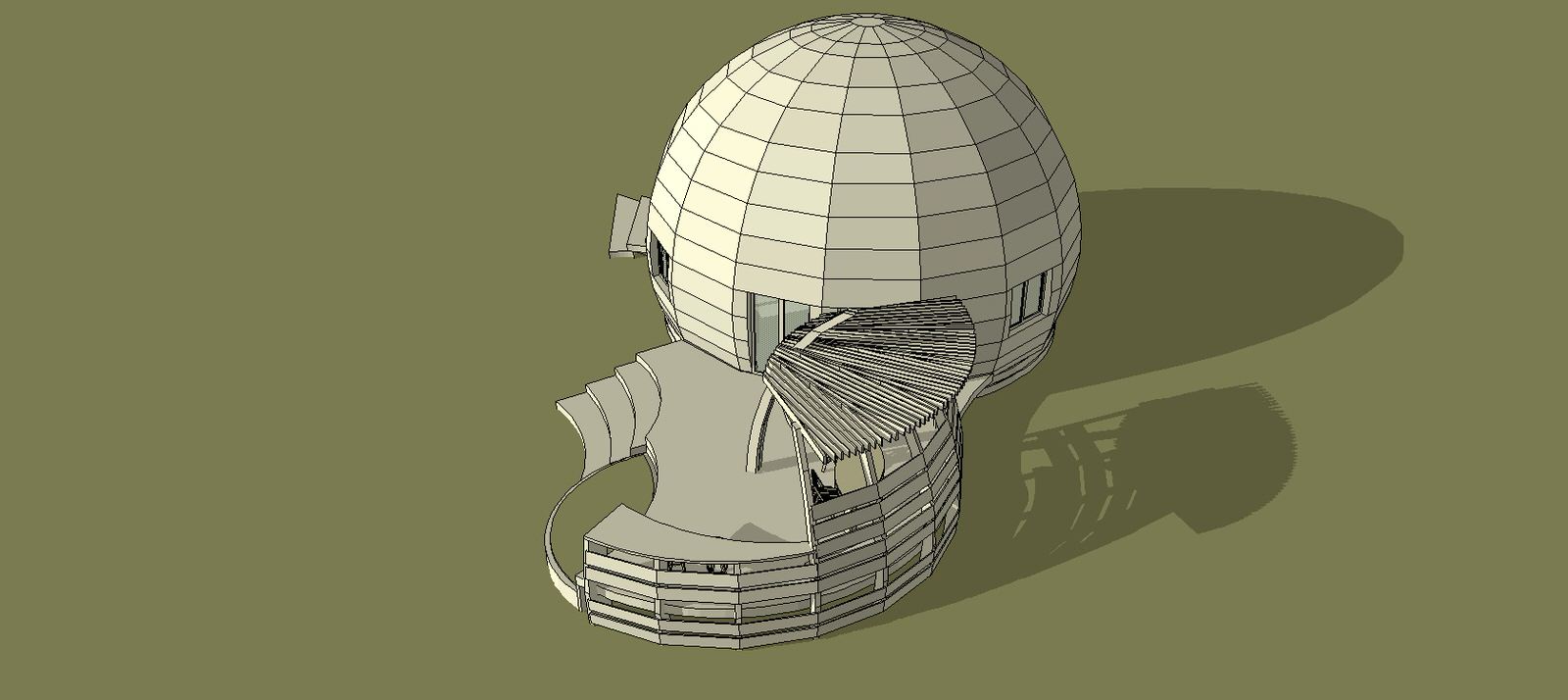 Необычная веранда (и терраса) к Необычному Дому (проект "Фазенда-лайф")