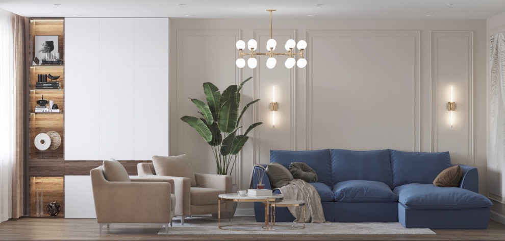 ЖК Цветочные поляны, 3 комнаты, 91 м²