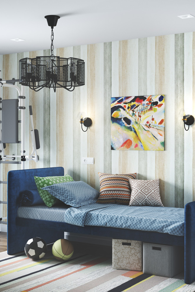 Обложка проекта: Красочный и спокойный. Проект интерьера детской комнаты для ребенка 4-х лет.