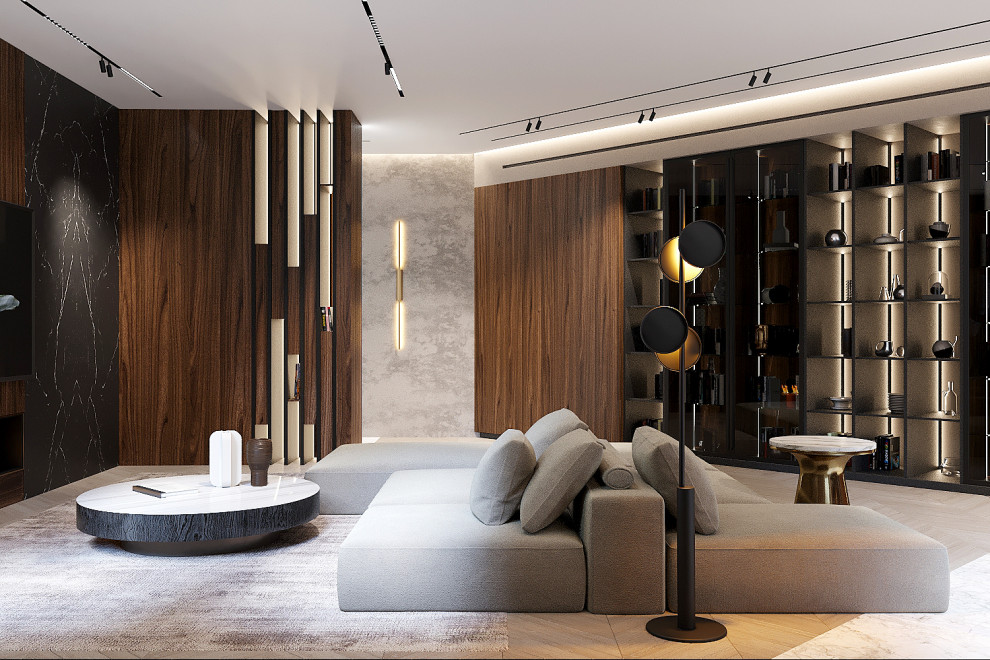 Интерьер квартиры ЖК "Ладья" в г. Самара 163м2