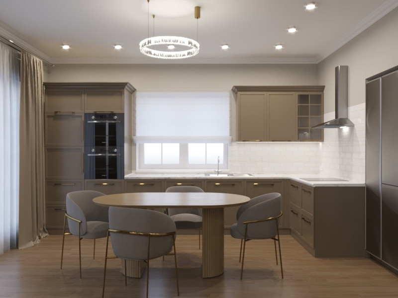 Экодолье Кухня-гостинная