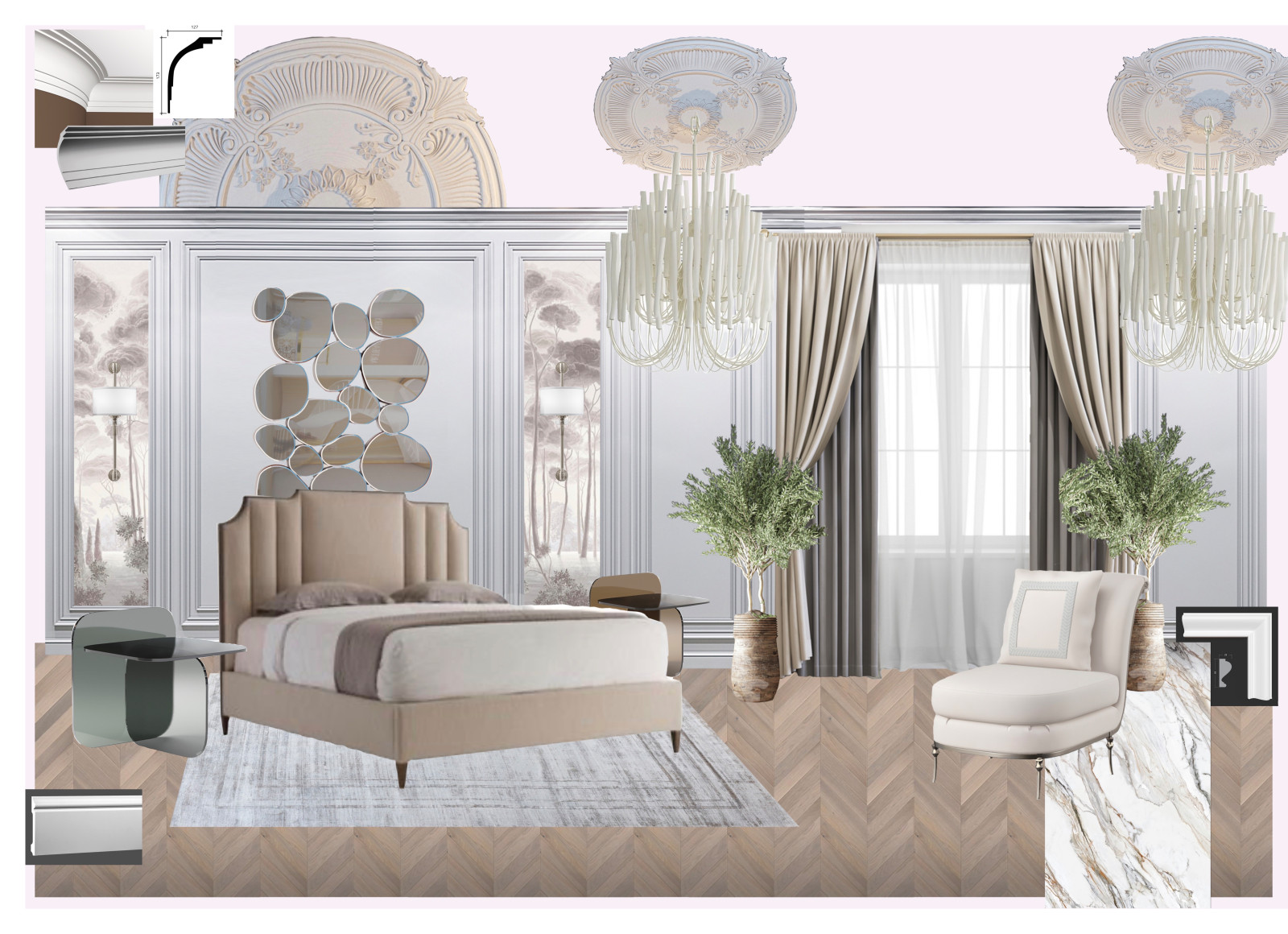 Смарт дизайн проект трёх комнатной квартиры