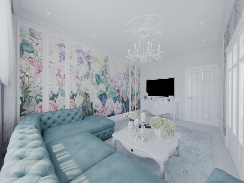 Легкий, воздушный интерьер квартиры в Москве