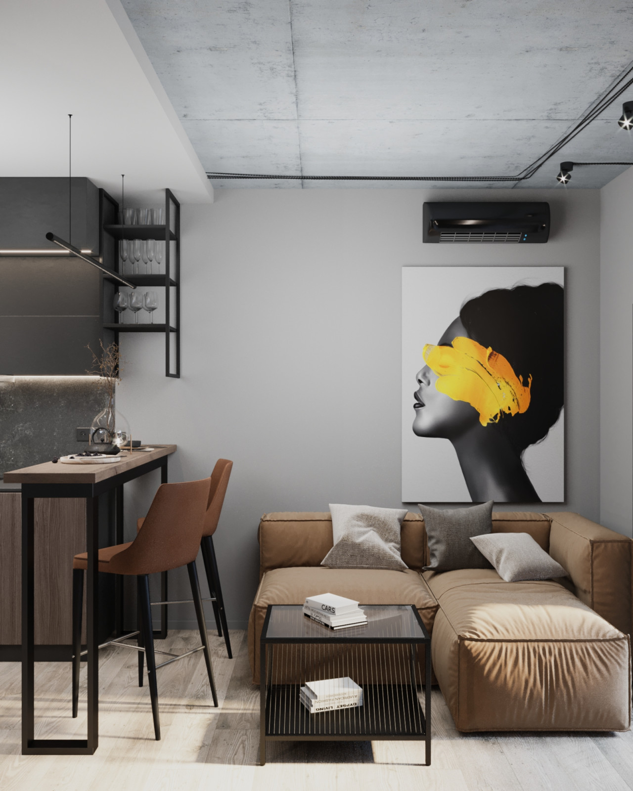 Квартира-студия в стиле Лофт