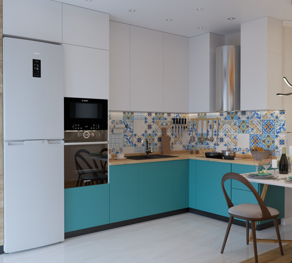 Проект кухни-гостиной в ЖК "Арт Сити"