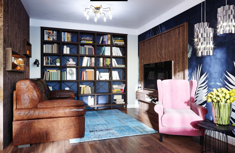 Дизайн интерьера гостиной для молодой пары с двумя детьми(вариант 3)