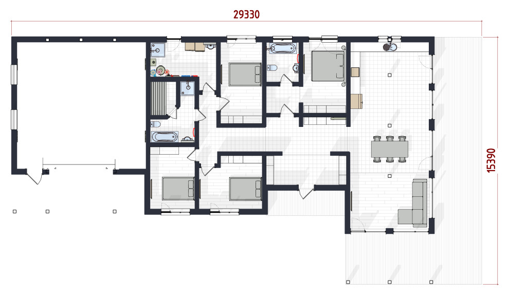 План 1 этажа