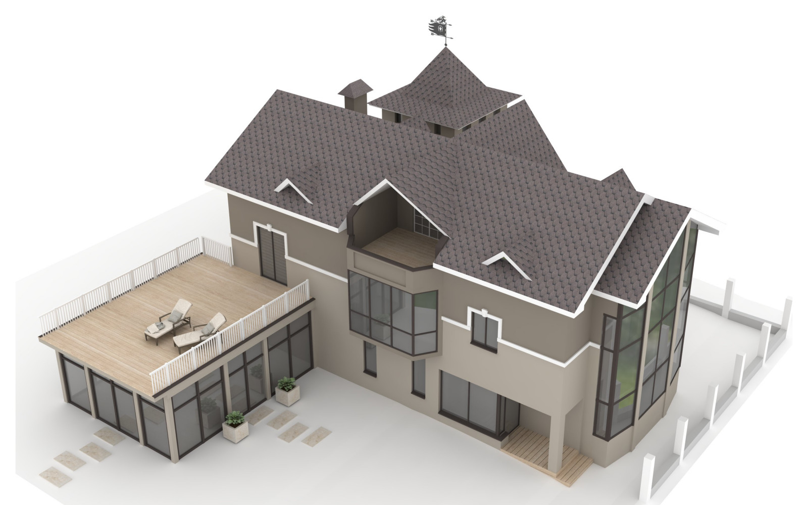 Дом с башней