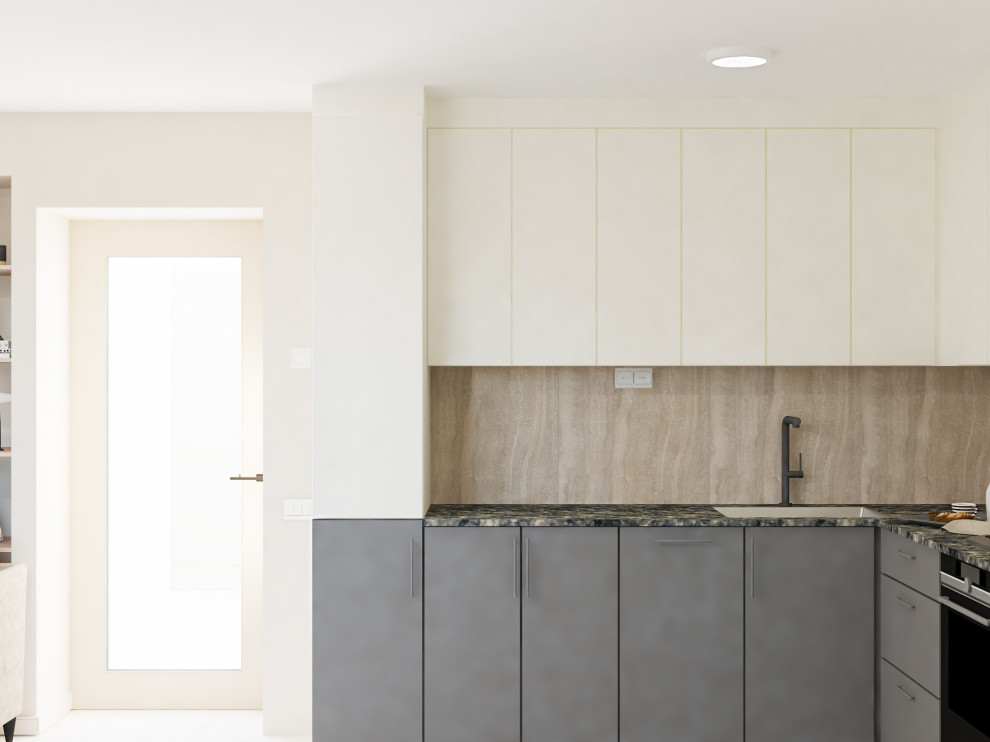 Вариант интерьера в светло-бежевых оттенках