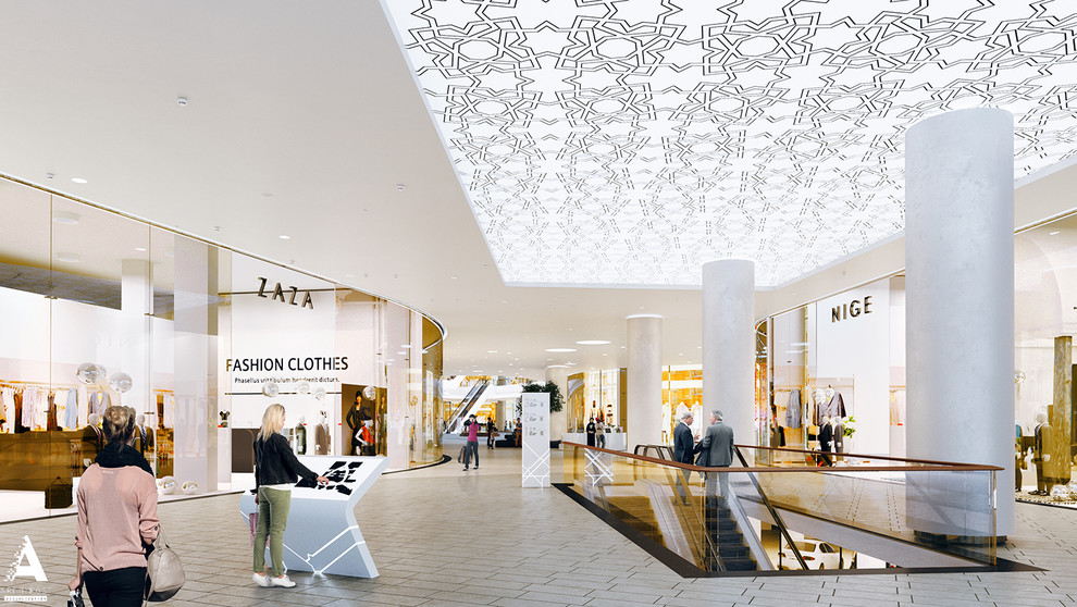 Грозный Молл - визуализация одного из самых крупных торговых центров в России