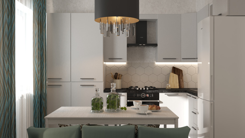 Обложка проекта: Проект маленькой кухни в ЖК Триколор