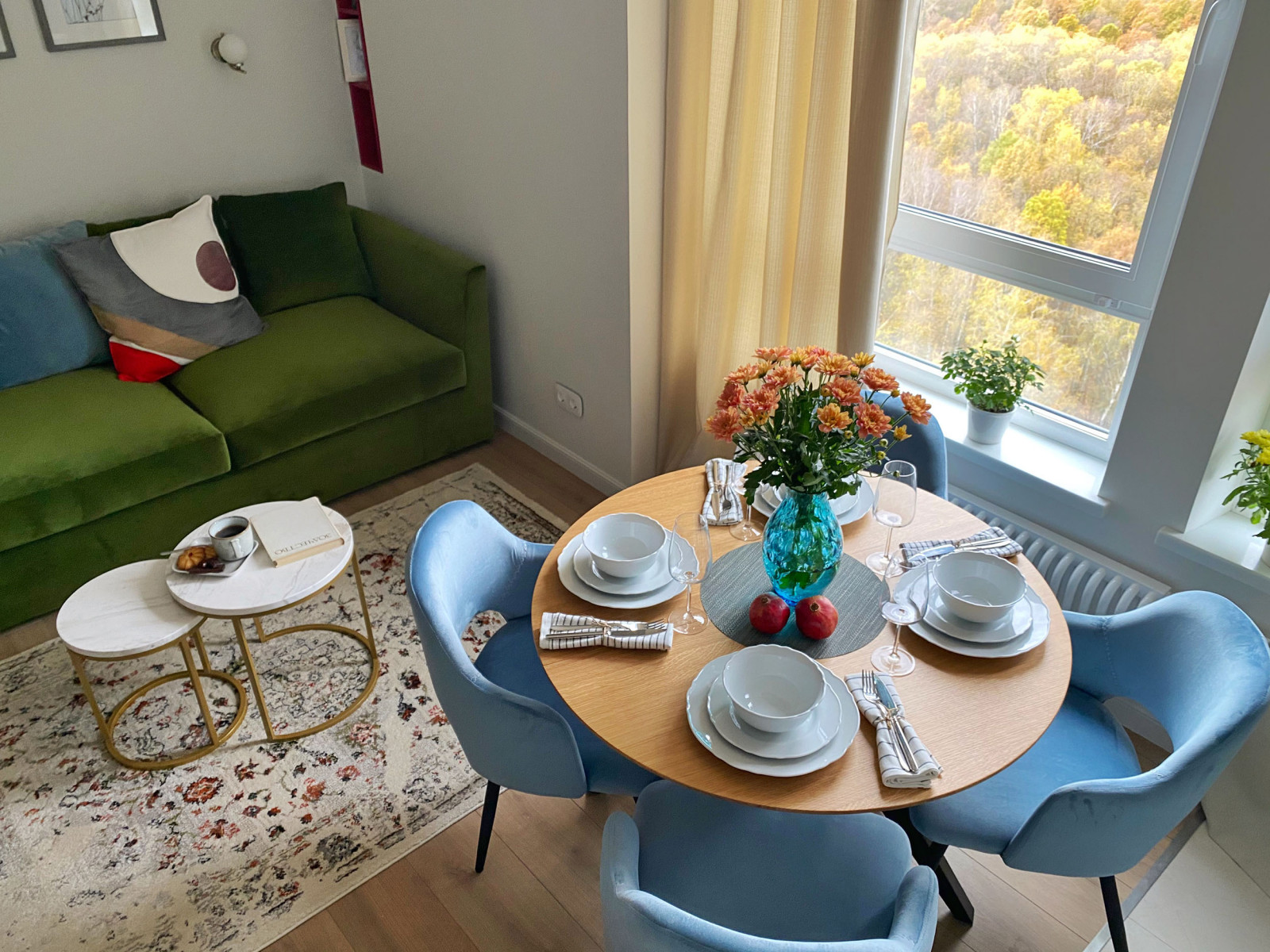 Яркая квартира в ЖК "Митино Парк"