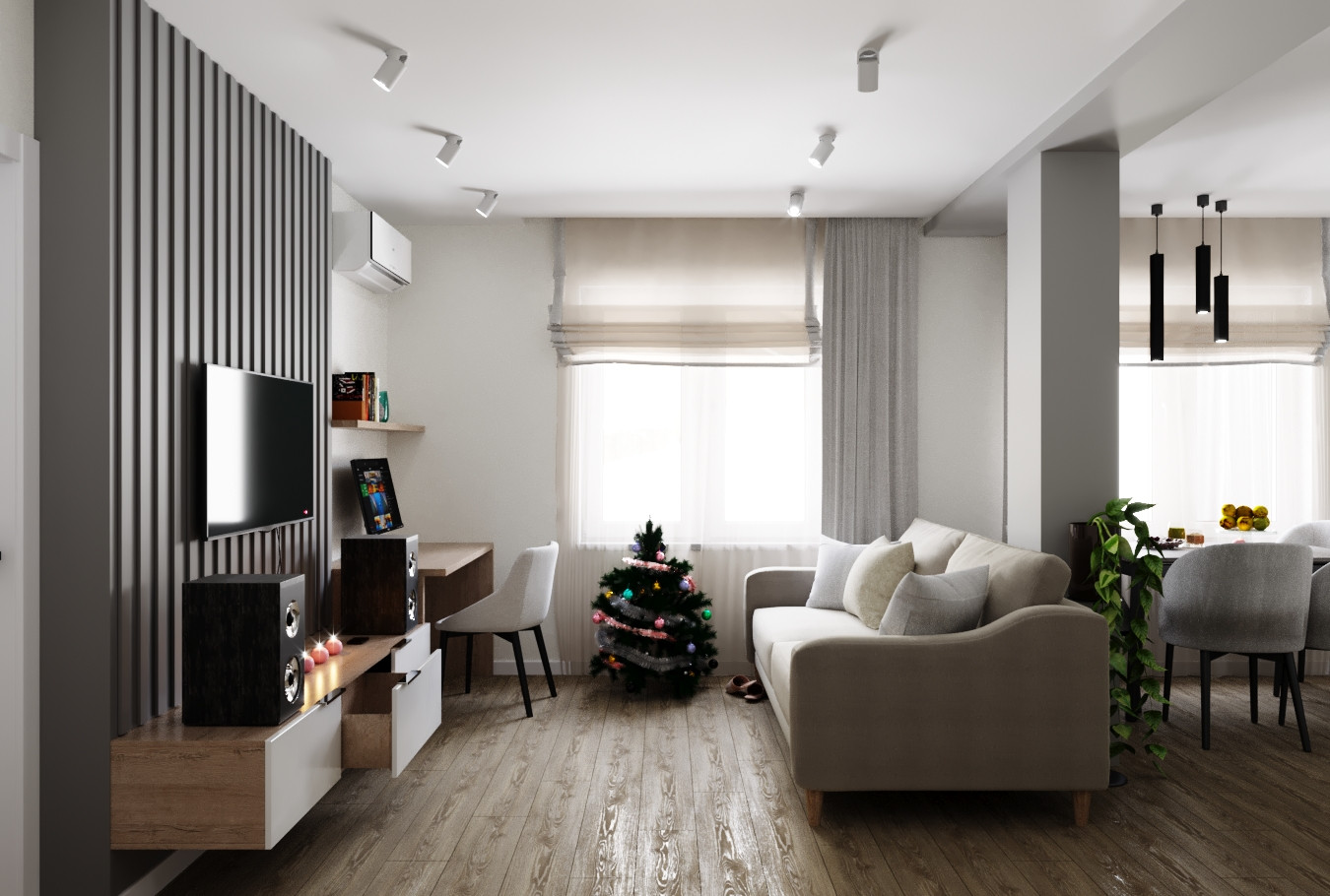 Квартира в минимализме на северной стороне