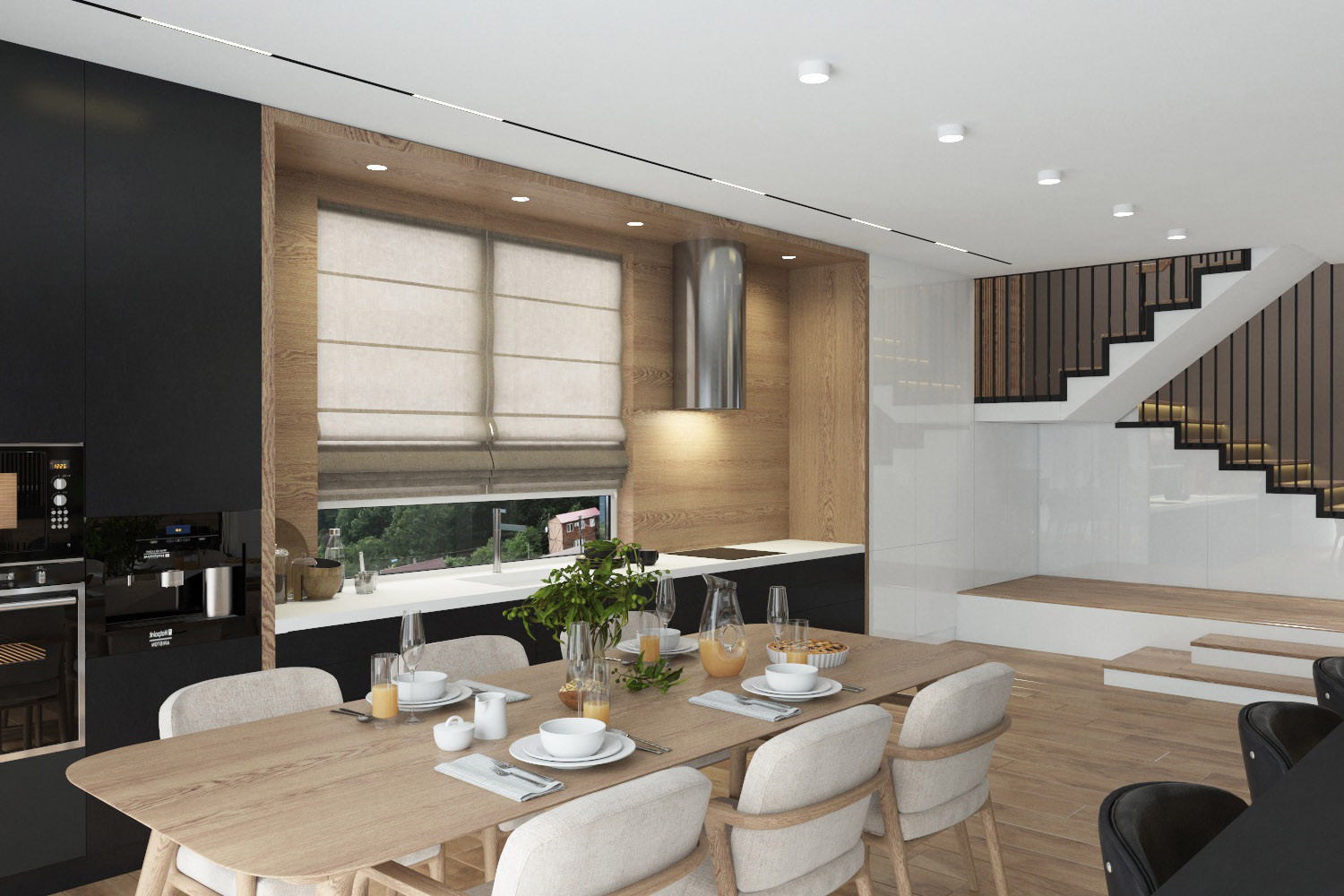 Гостиная в загородном коттедже