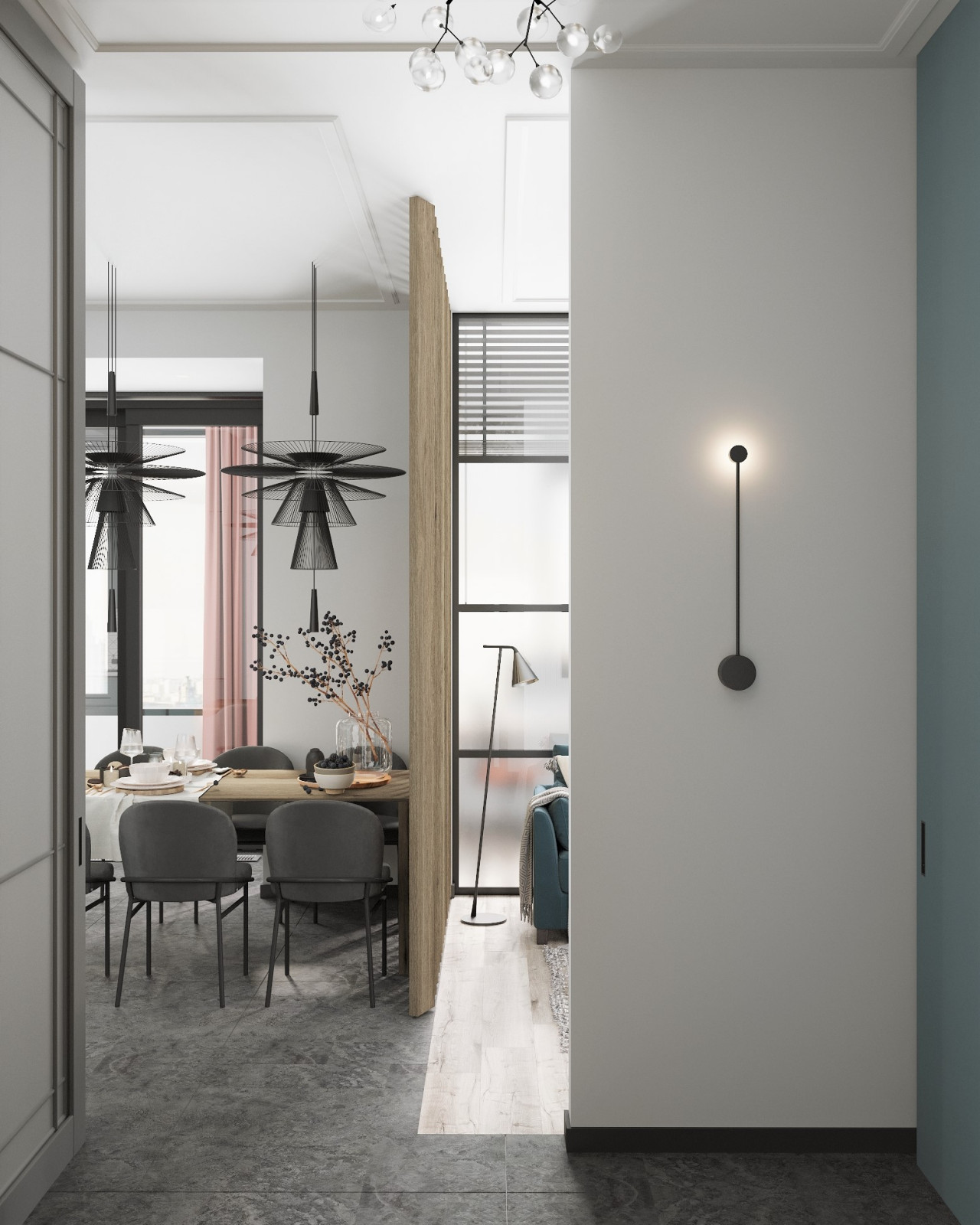 Обложка проекта: "Серебряный парк" квартира в Москве. 75 кв.м.