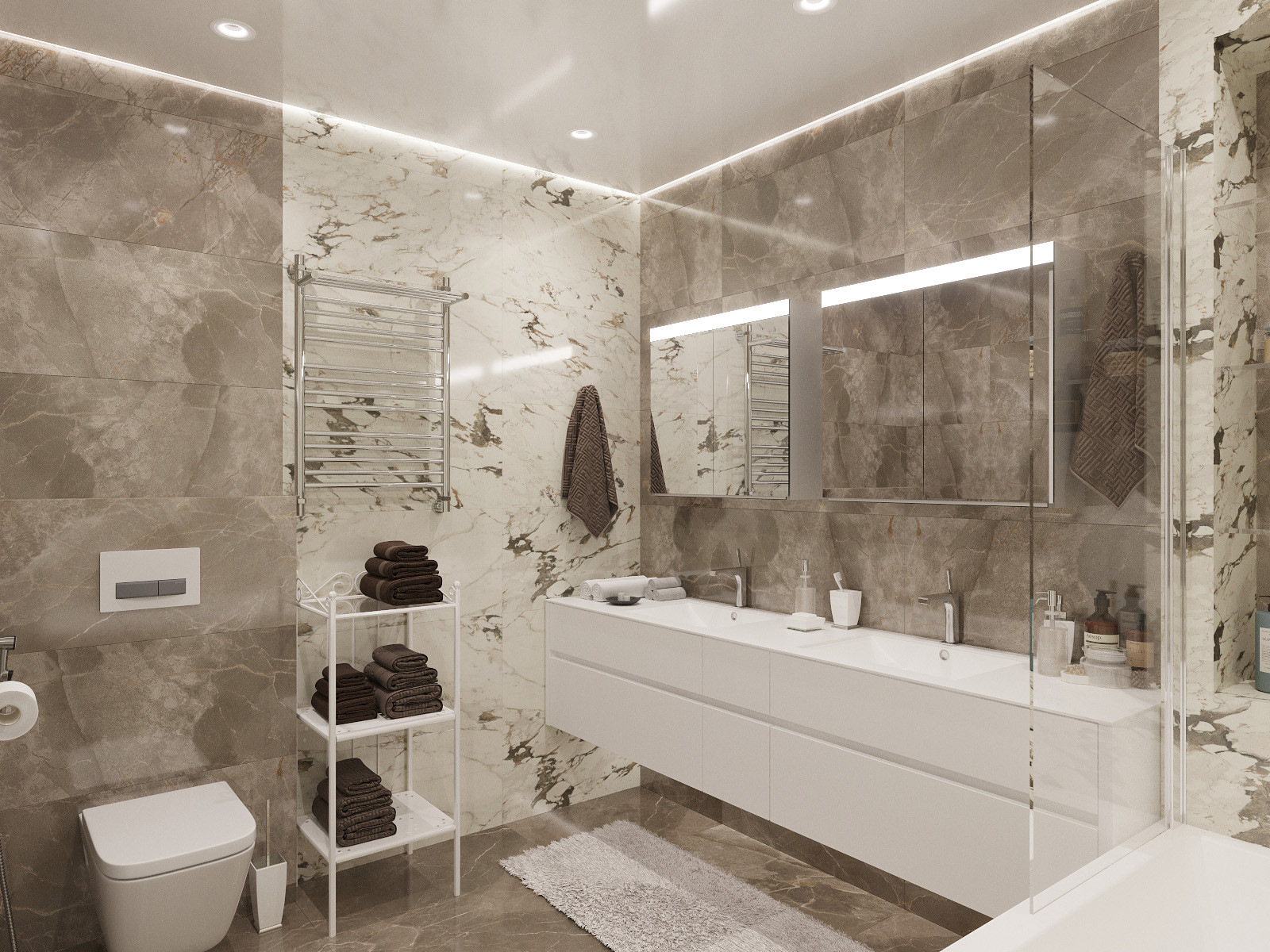 Проект двухуровневого пентхауса в ЖК "Парковый"