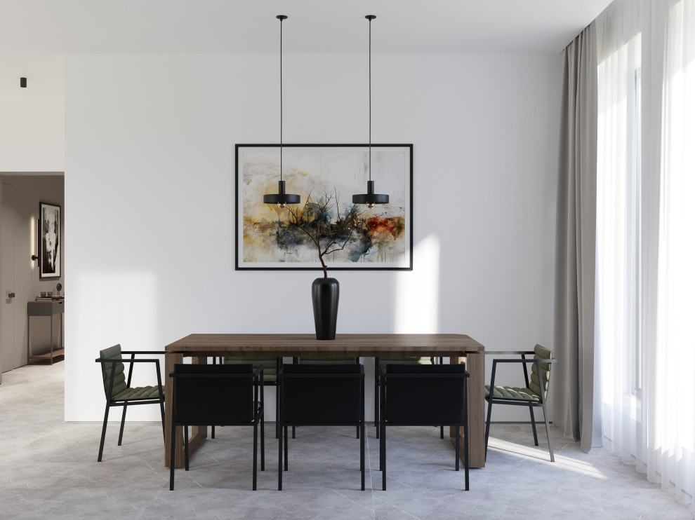 Кухня-гостиная в загородном доме