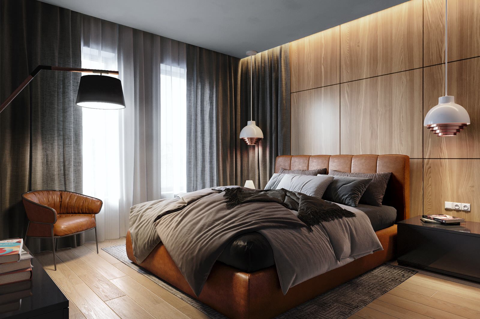 Обложка проекта: Визуализация спальни