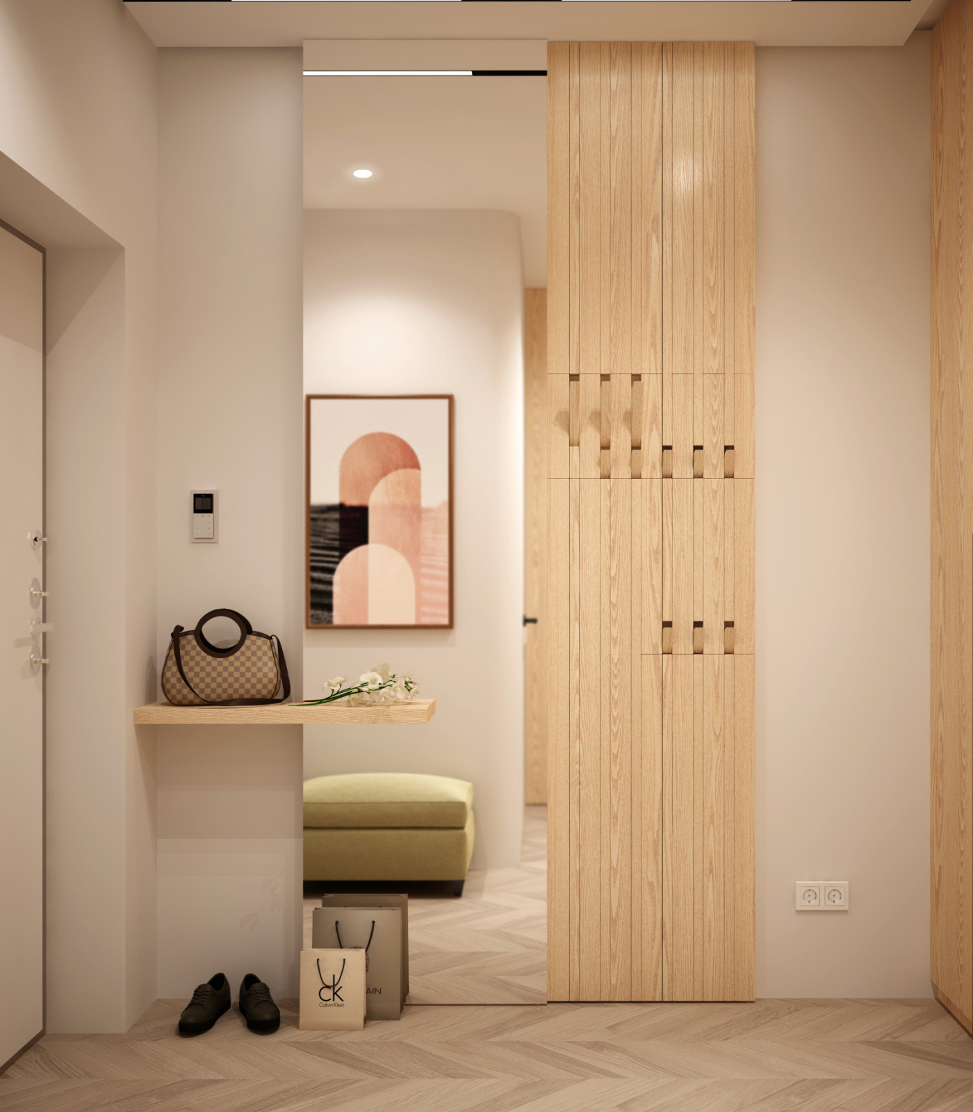 Квартира  в Новой Москве_кухня-гостиная