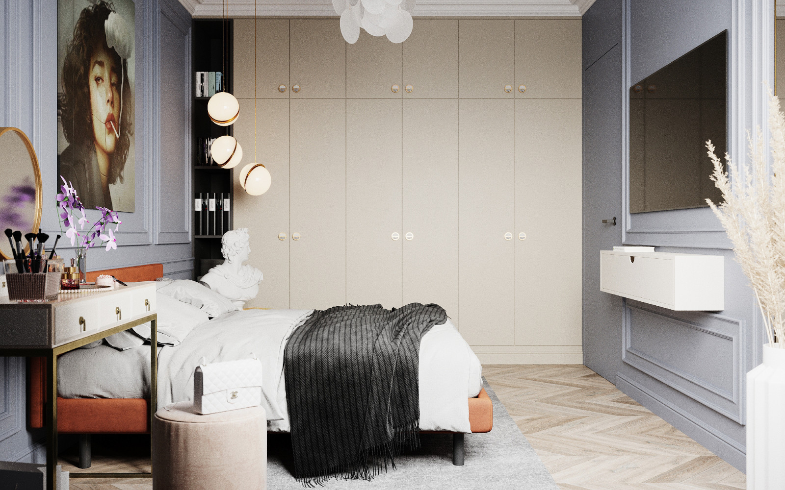 Интерьер апартаментов 200 кв.м