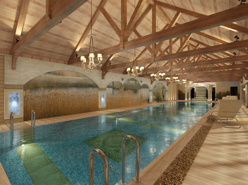 Обложка проекта: Бассейн в натуральном стиле.