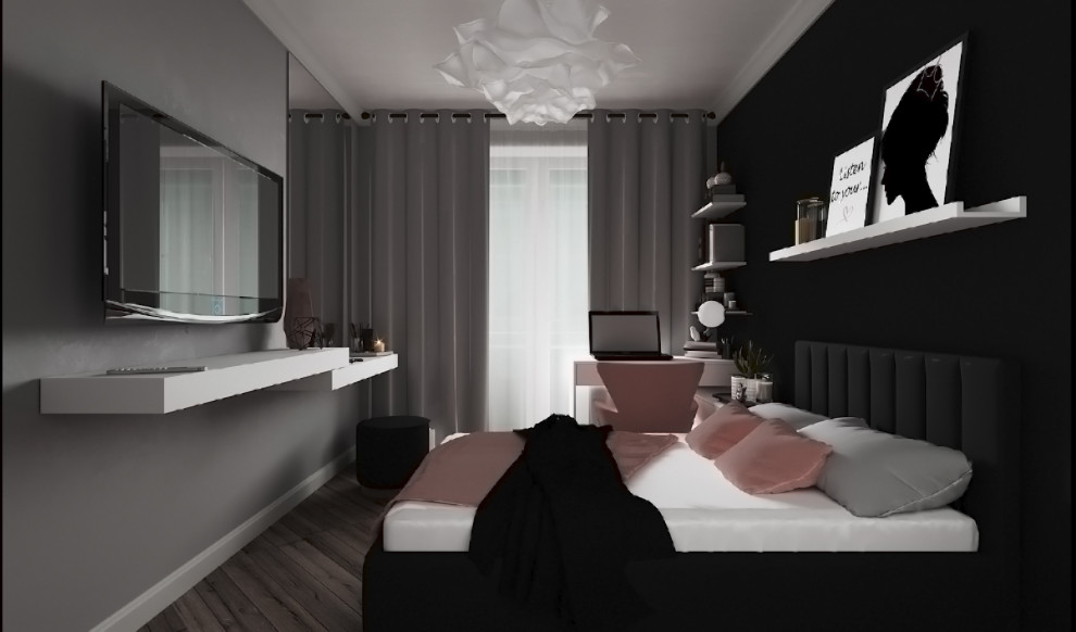 Обложка проекта: Нежная спальня для девушки