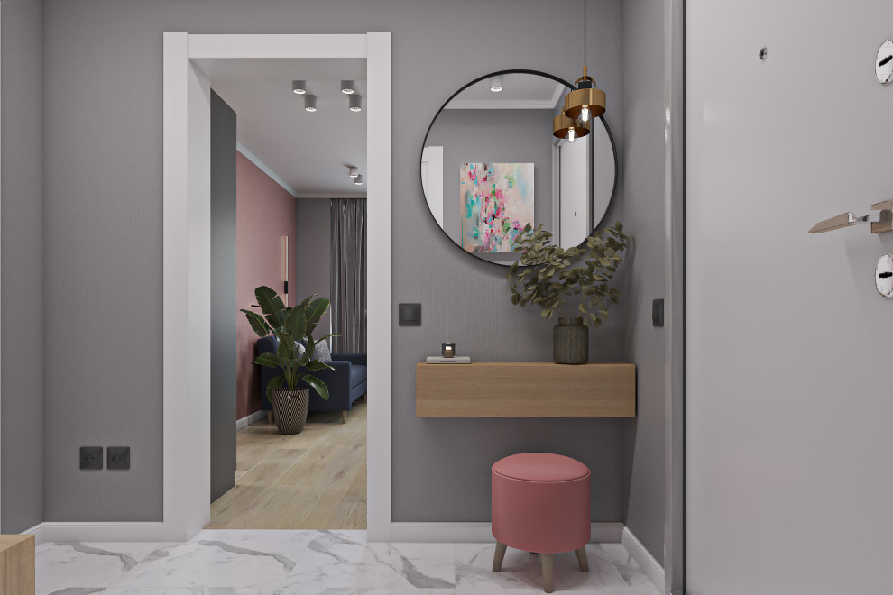 Дизайн проект однокомнатной в Мурино