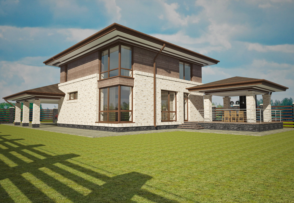 Дом На Соловей ключе в стиле Райта