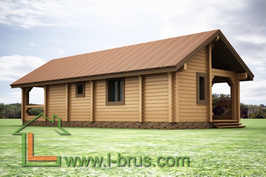 Проекты домов из профилированного бруса