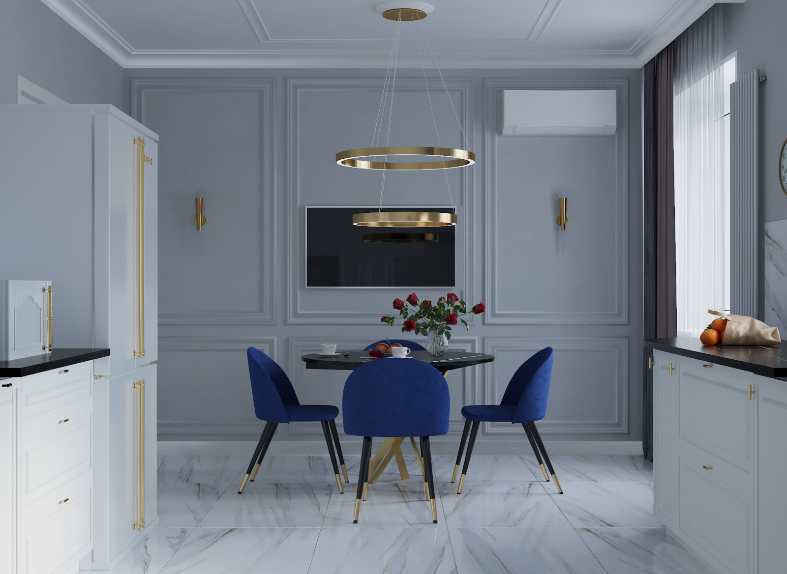 Воздушная неоклассика. Квартира, город Таганрог