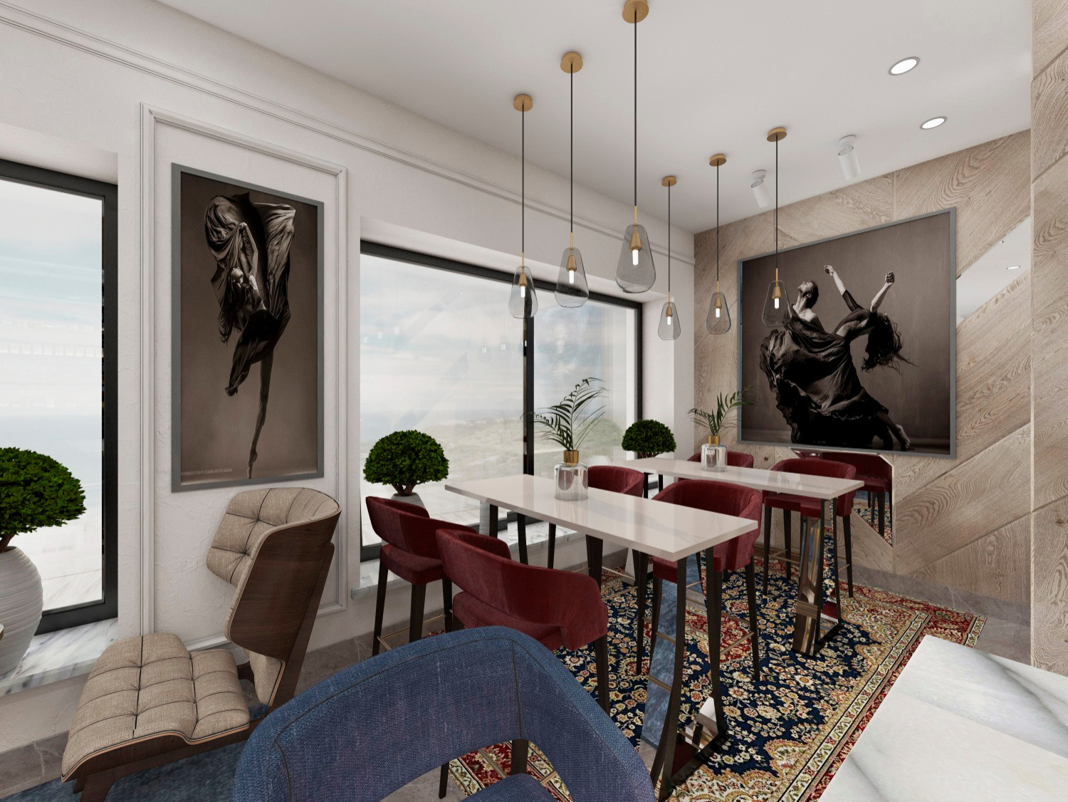 Лобби-бар для отеля Radisson Blu в Египте