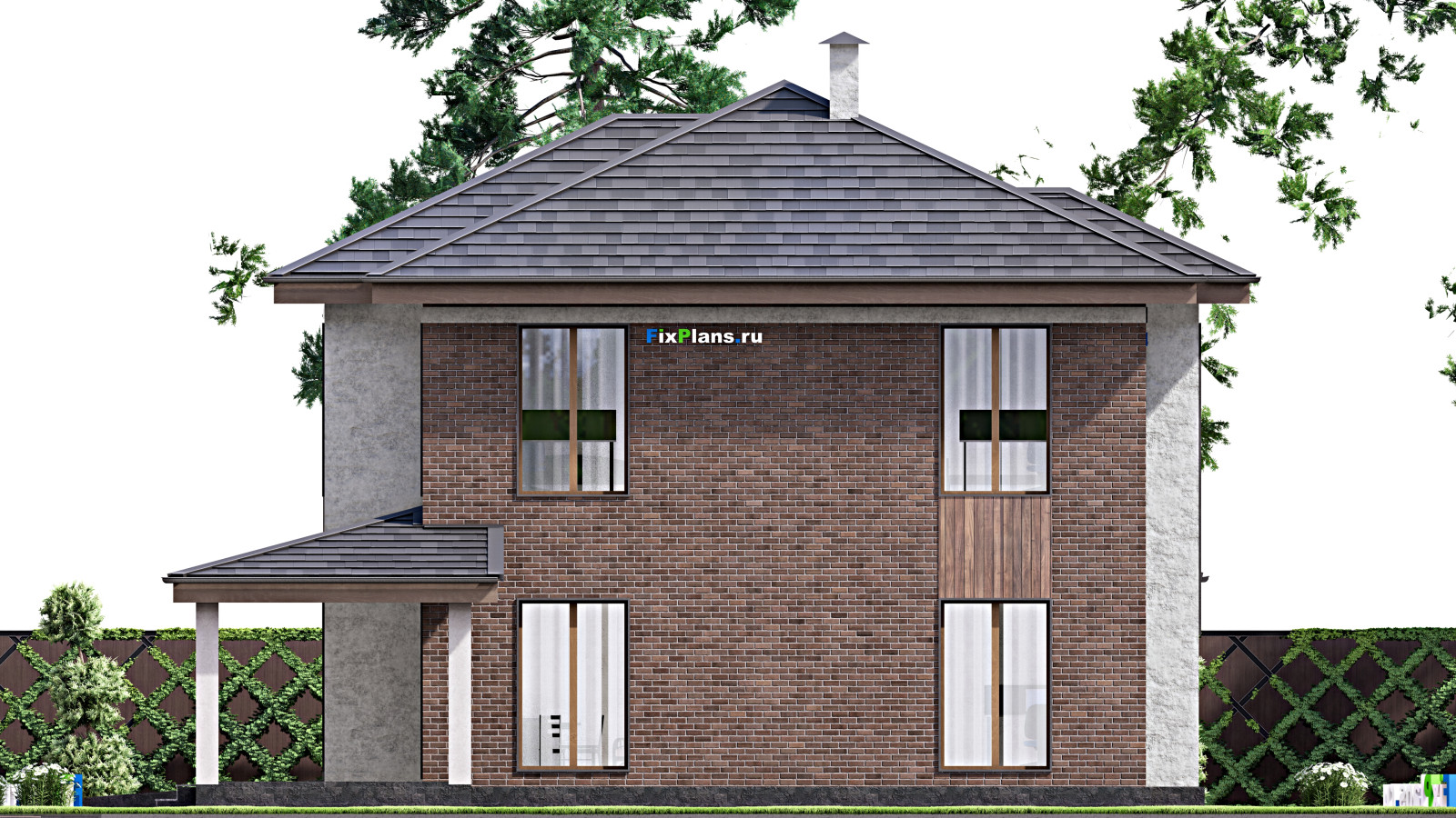 Проект двухэтажного дома 19х13 м S235м2 F-14633