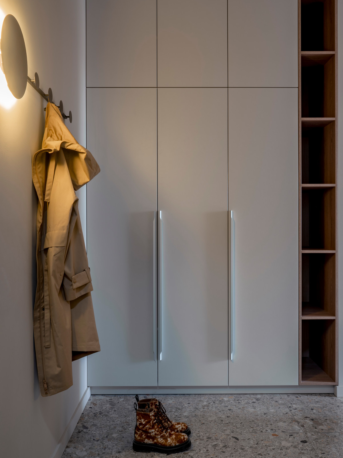 Серо-бежевый минимализм в ЖК Пушкин