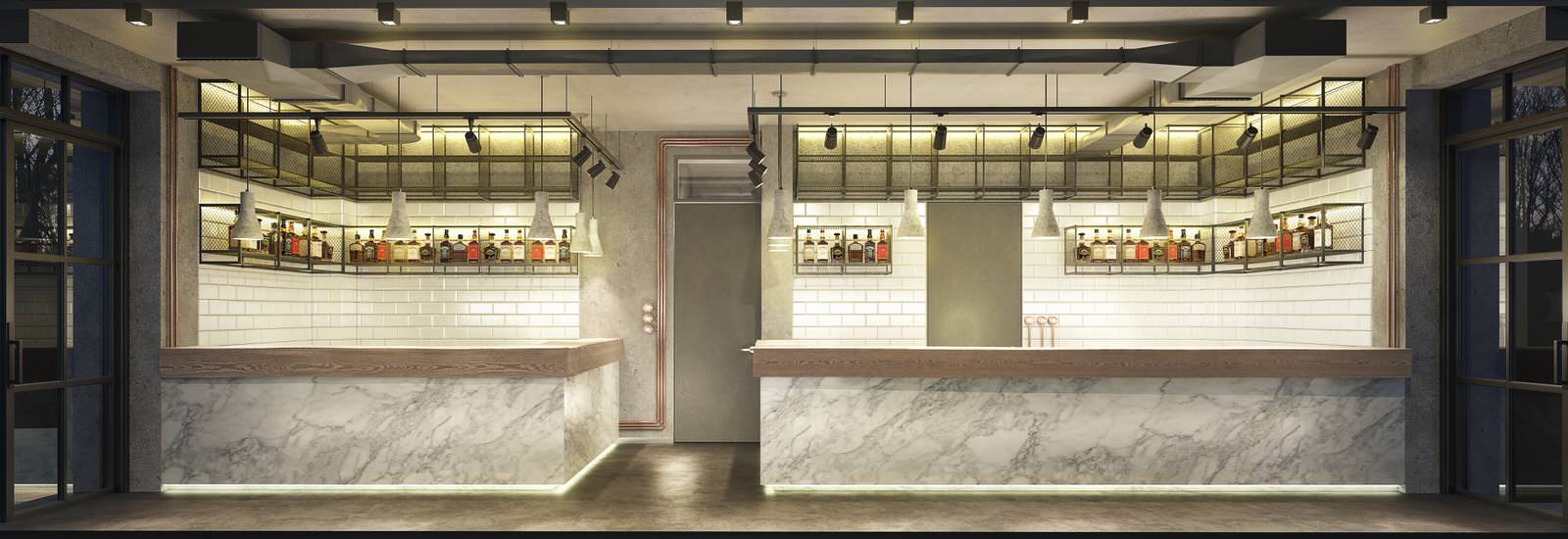 Дизайн интерьера кафе "Пион" в парке "Сокольники"