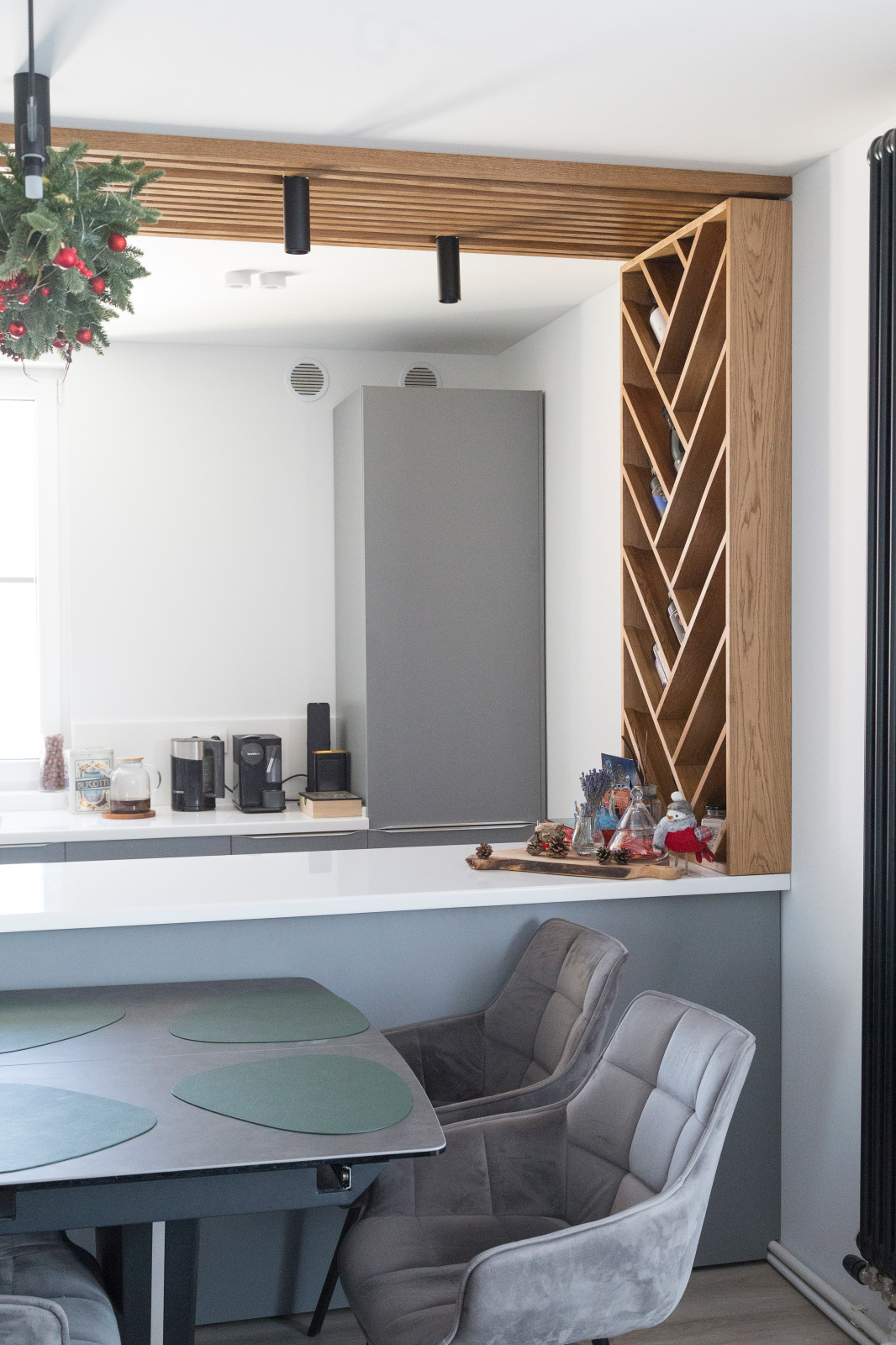 Винный стеллаж из дуба в масле