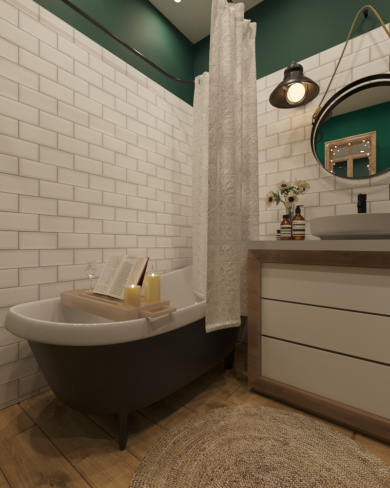 Ванная комната в городской квартире