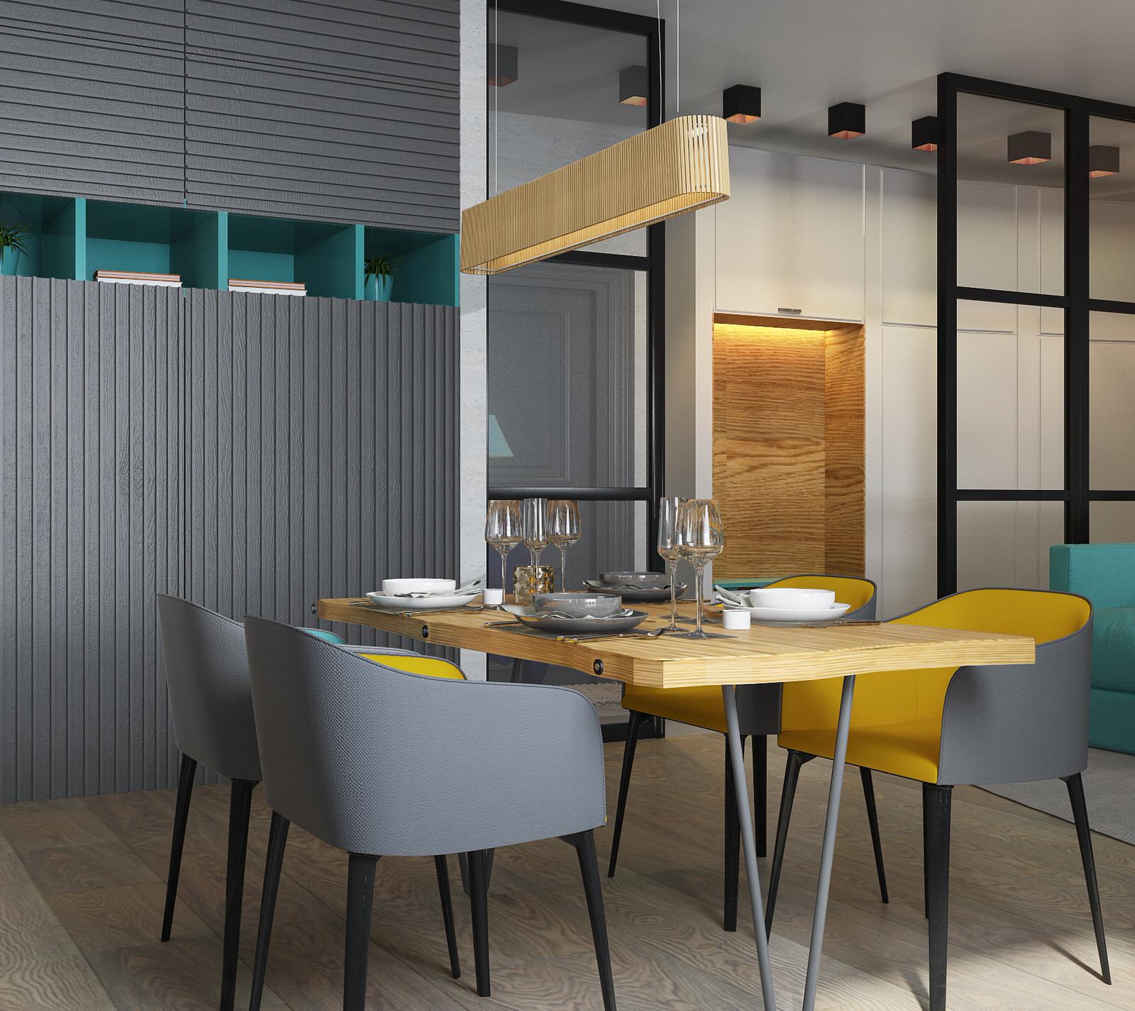 Дизайн кухни гостиной в 4-х комнатной квартире