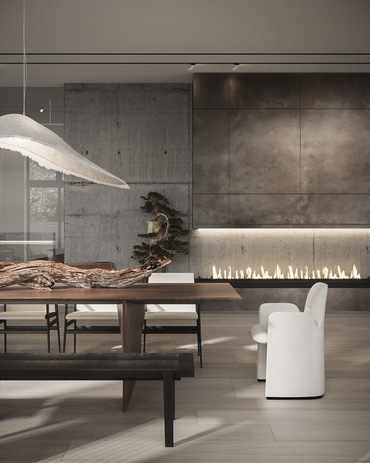 The Whale – Minimalist modern living room