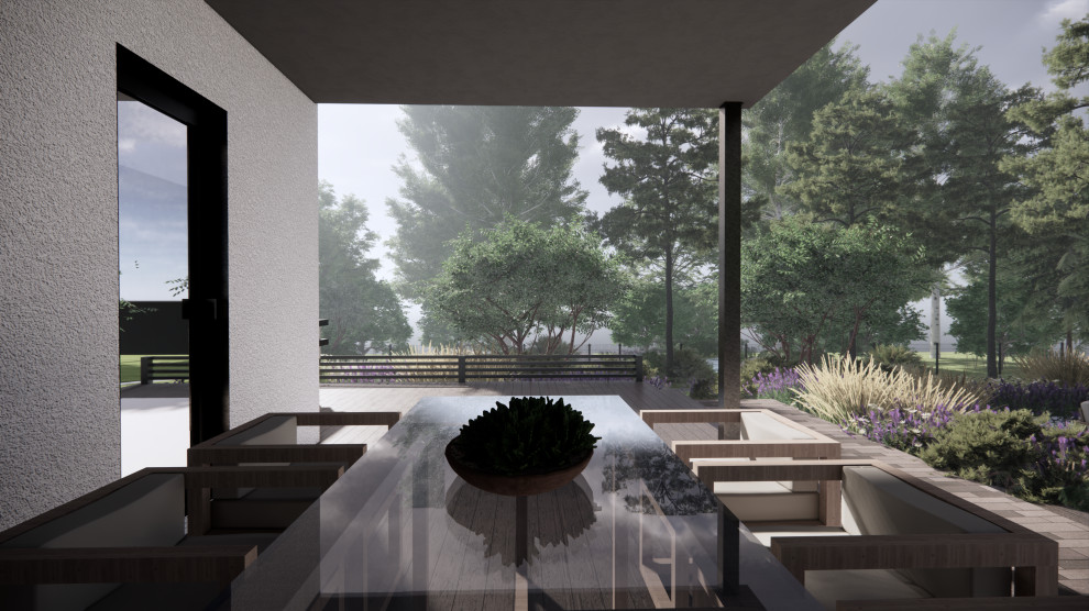 Вид с террасы на залив