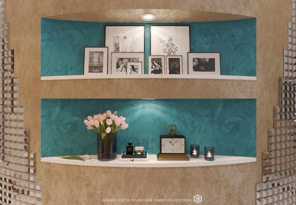 СОВРЕМЕННЫЙ ИНТЕРЬЕР В СТИЛЕ ФЬЮЖН КВАРТИРА 85 М2