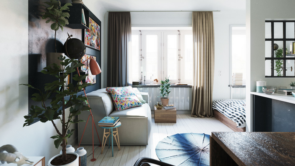 Студия в скандинавском стиле