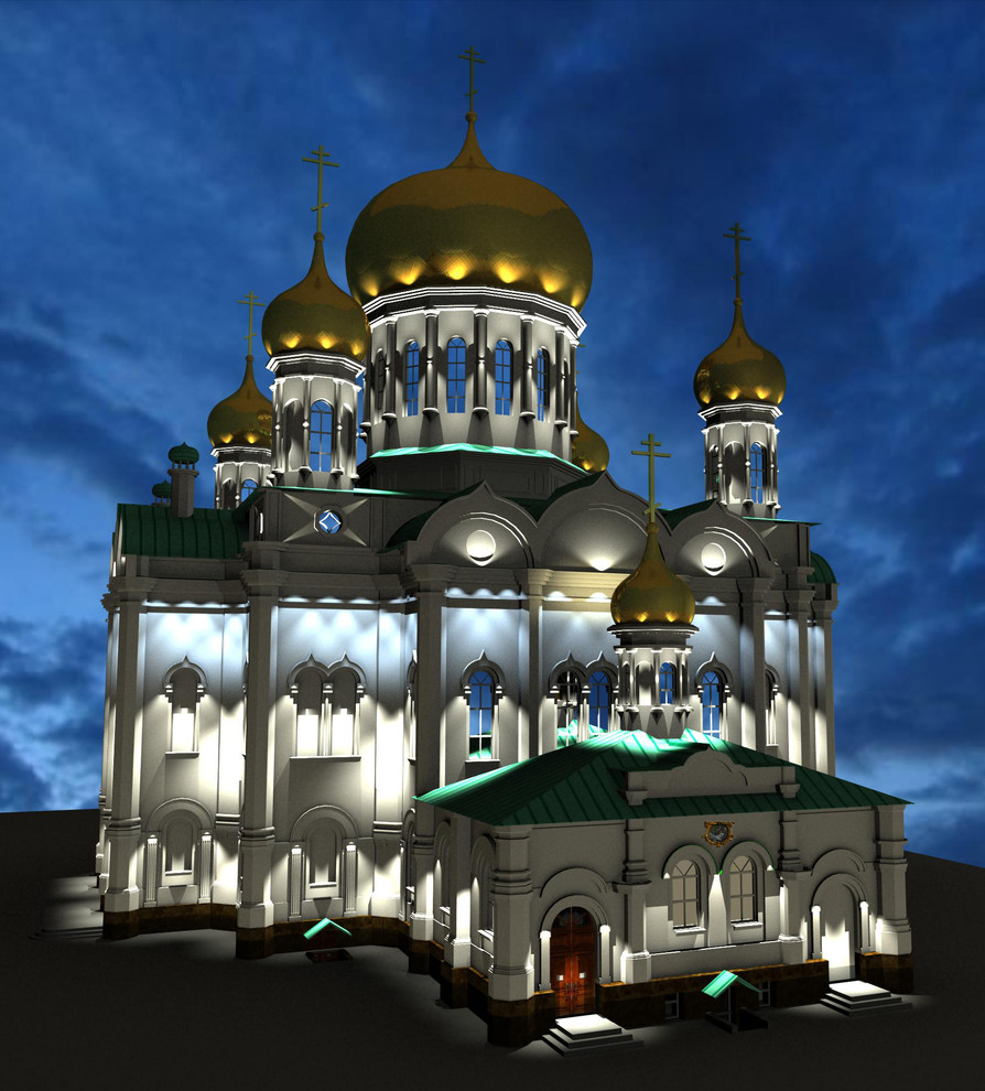 Дизайн-проект декоративной подсветки Ростовского Кафедрального Собора