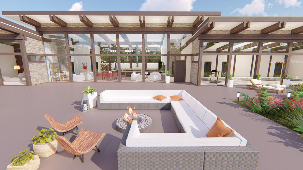 СПА комплекс с бассейном, сауной, барбекю и хоз.блоком