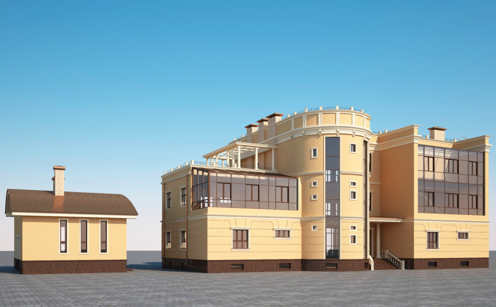 Архитектурный проект коттеджа 1000 кв.м