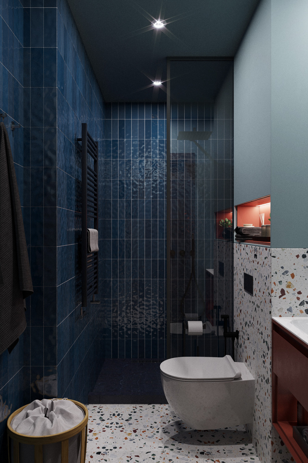 Квартира выполнена в современном стиле