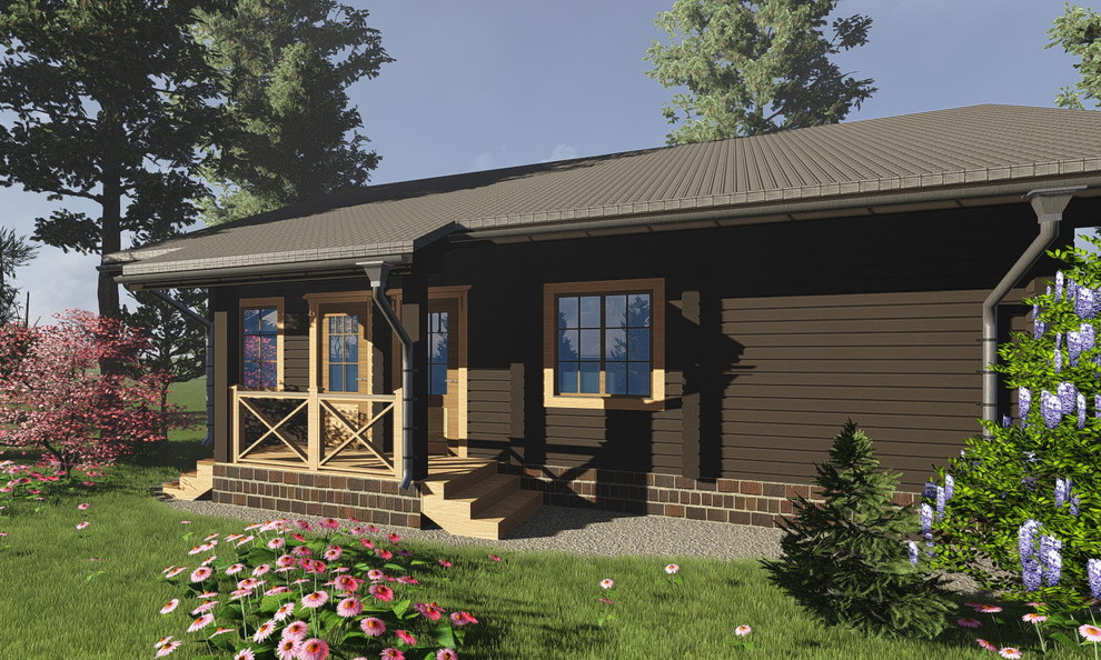 Дом из профилированного бруса 180х142.