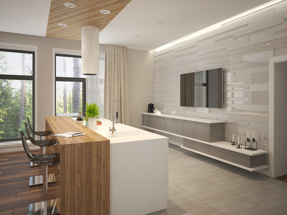 Обложка проекта: Интерьер двухэтажного загородного дома